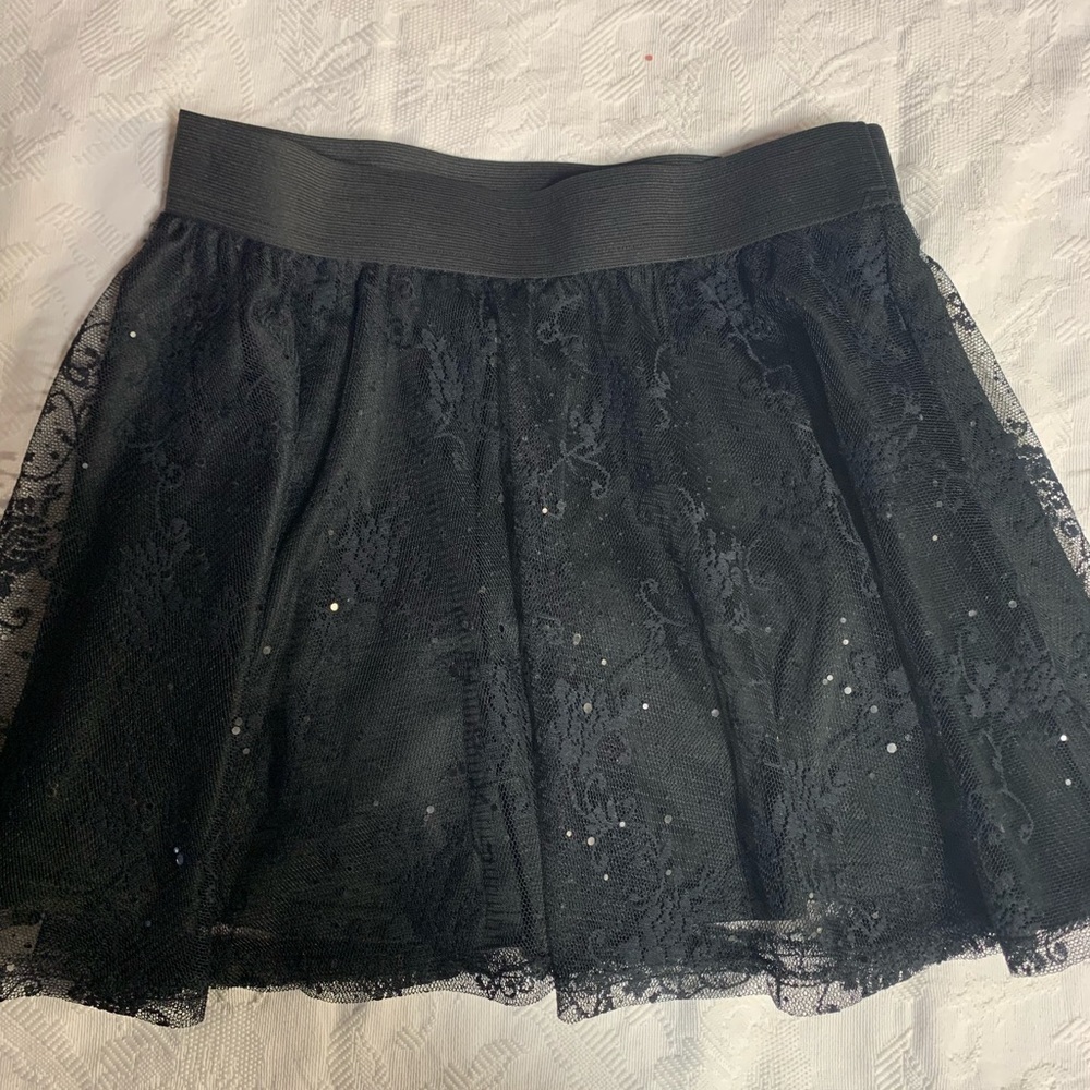 Ardennes lace black skirt